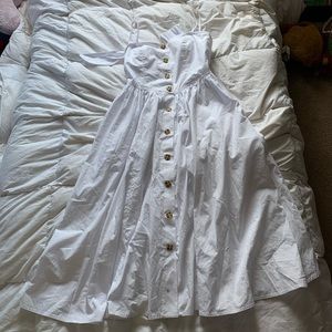 White Free People Midi dress